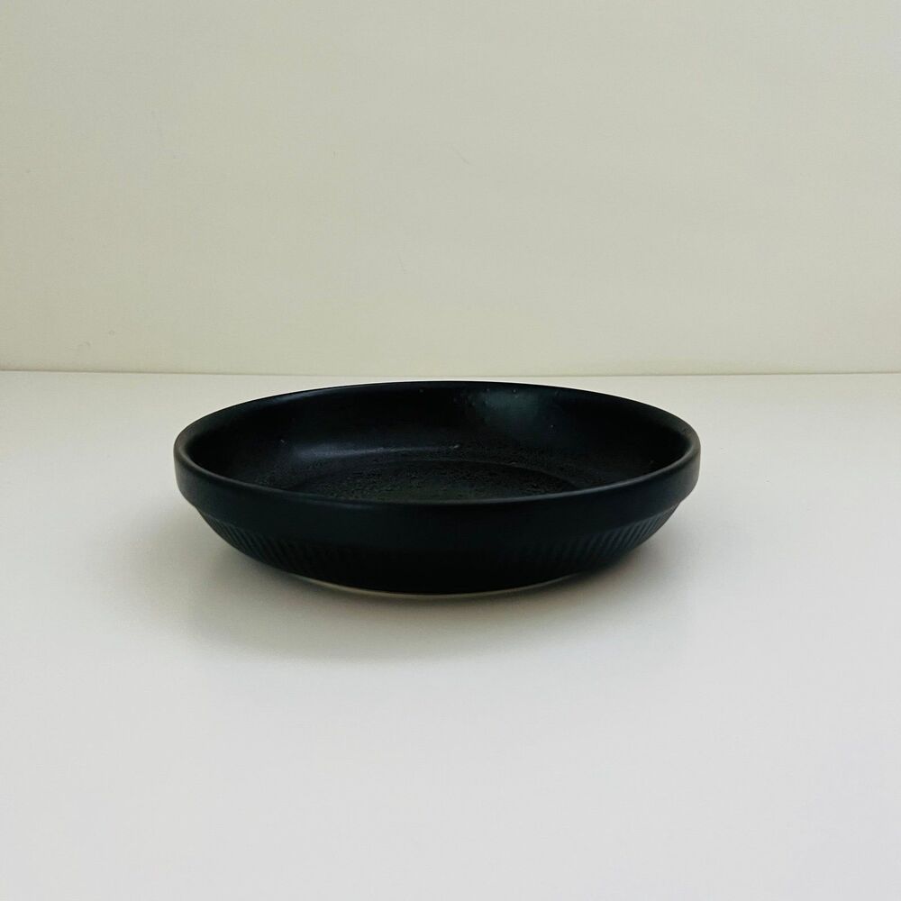 SANGO Anderson Reactive Black Stoneware Pasta Bowl